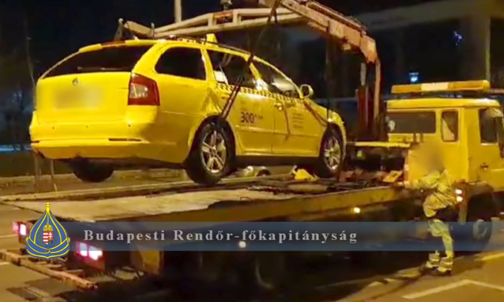 Razzia a belvárosban: Azonnal lefoglalták az engedély nélkül működő taxikat
