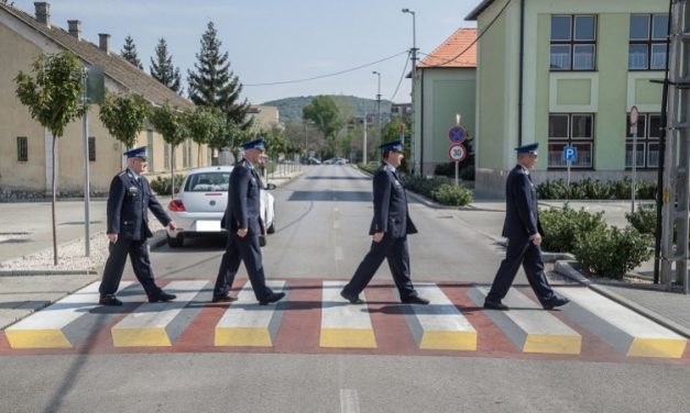 Háromdimenziós zebrát adtak át Dorogon
