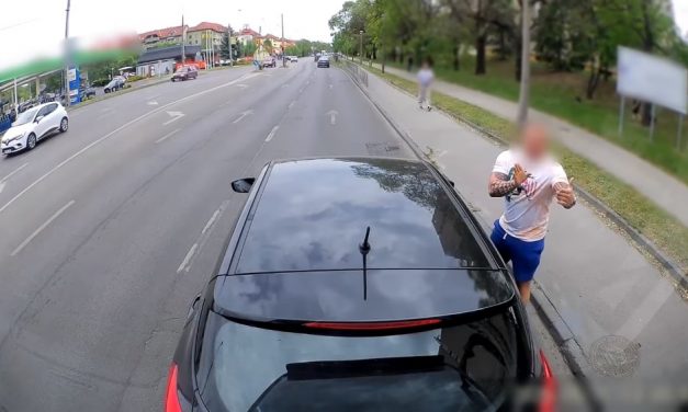 Büntetőfékezés miatt ütközött a BKV busszal, bevonták a jogosítványát