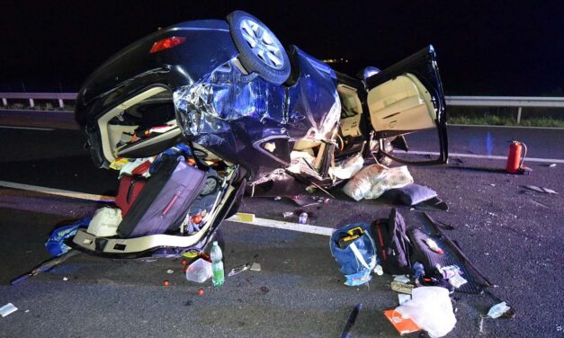 A hősies apuka tömegszerencsétlenséget akadályozott meg, ám a balesetet nem tudta elkerülni az M86-oson, Szombathely közelében