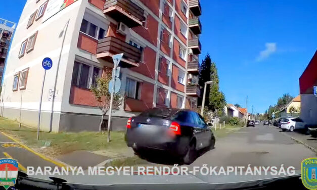 Több autót összetört a bedrogozva, padlógázzal a rendőrök elől menekülő autós Pécsen