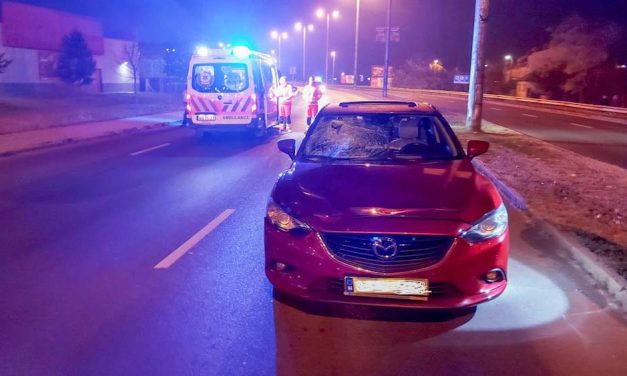 Halálos gázolás Nyíregyházán, mentők kezdtek oltani egy kigyulladt autót Budán