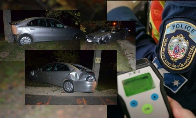 Részegen rontott neki a villanyoszlopnak egy férfi Györkönynél