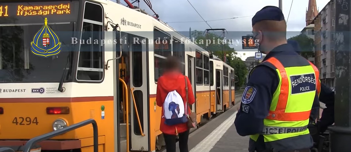 Budapesten, a 41-es villamos útvonalán akcióztak a rendőrök, ezért tartottak most ellenőrzéseket