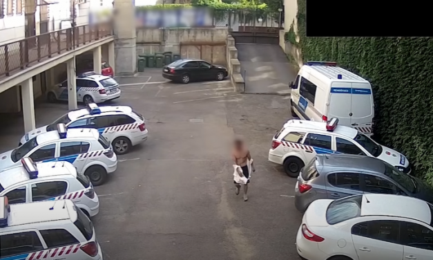 Afgán férfi kódorgott a budapesti rendőrség udvarán, valószínűleg be volt drogozva