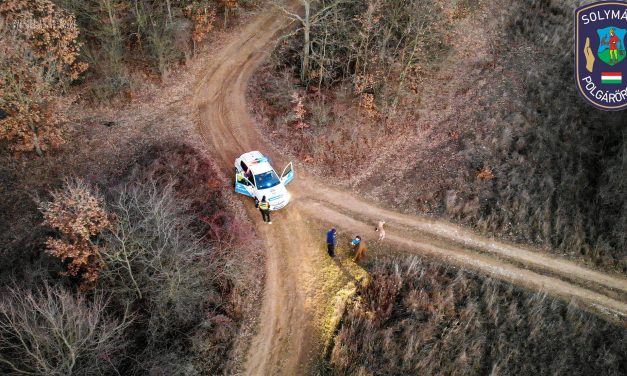 Drónokkal kerestek egy eltűnt túrázót a solymári polgárőrök: a kétségbeesett nő már a kihűlés szélén állt – Fotók a helyszínről