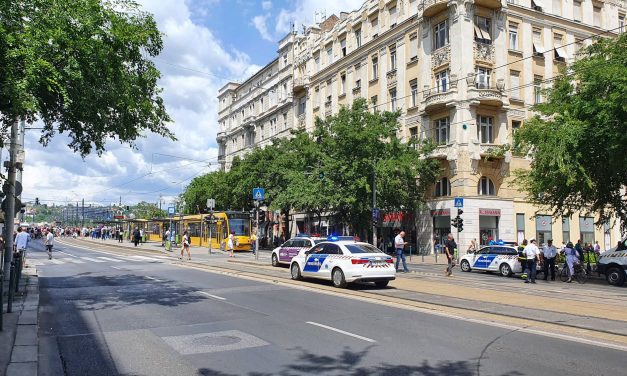 Rendőrök avatkoztak be a Margit hídnál, egész nap tüntettek a kata-törvény módosítása ellen a fővárosban