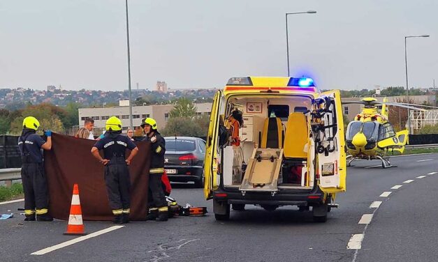 Rejtélyes motorbeleset az M6-os autópályán, mentőhelikopterre is szükség volt a helyszínen