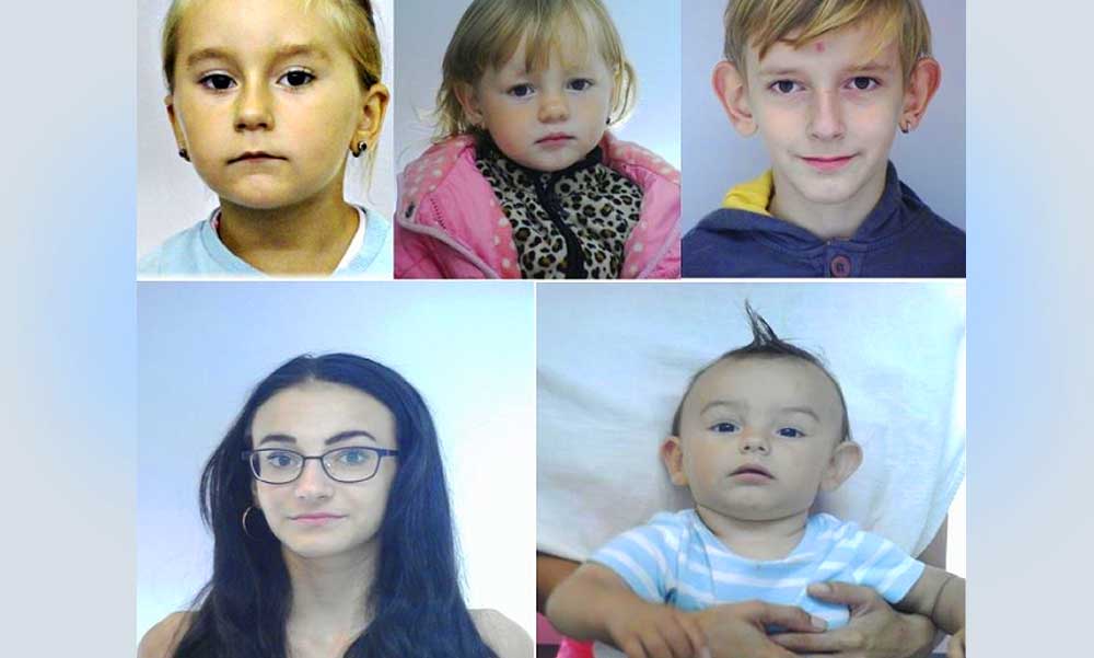 5 gyermekével együtt tűnt el egy asszony, feltehetően a gyámhatóság elől menekülnek, a rendőrök a lakosság segítségét kérik