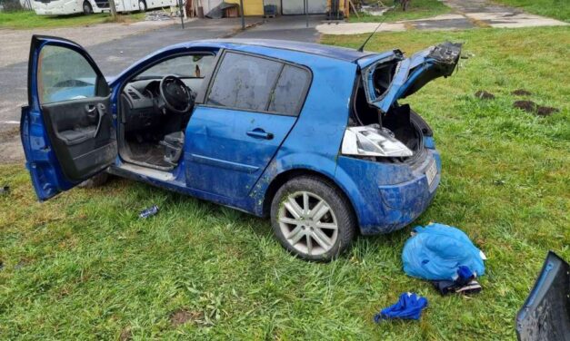 Megcsúszott autójával az ittas sofőr, egy szigetszentmiklósi telephelyre zuhant – az utas súlyosan sérült
