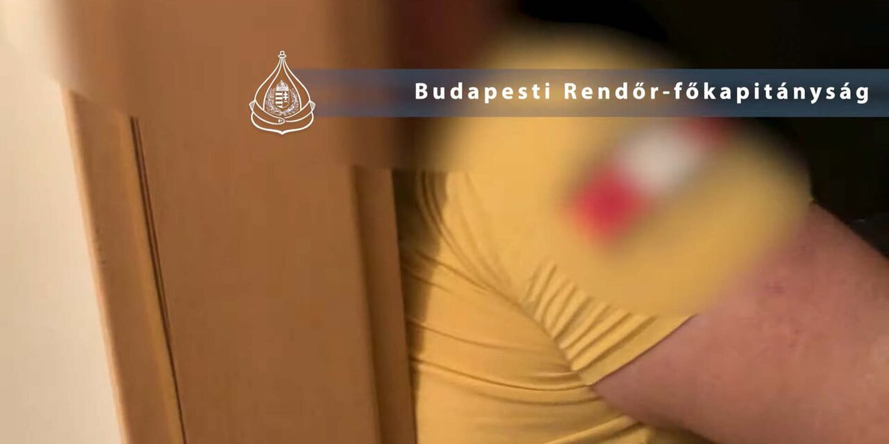 Videón, ahogy elfogják az apát, aki kéthónapos gyermeke mellett árulta a drogot Budapesten