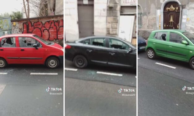 „Egy fiatal pár egy pici gyerekkel ott sírt az autójuk mellett” – Ilyen volt a reggel a budapesti utcában, ahol 36 parkoló autó üvegét törték ki kamaszok