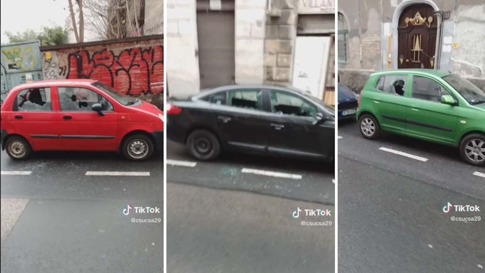 „Egy fiatal pár egy pici gyerekkel ott sírt az autójuk mellett” – Ilyen volt a reggel a budapesti utcában, ahol 36 parkoló autó üvegét törték ki kamaszok