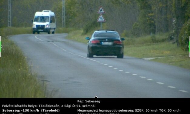 Lakott területen ment 130 km/h-val egy autós Pest vármegyében, 300 ezer forintos büntetés a jutalma