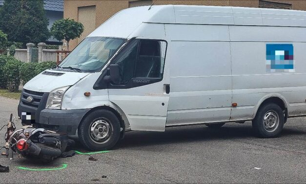 Nem tartotta be a jobbkéz-szabályt, elgázolta egy furgon a robogóst – súlyos sérülései miatt meg sem tudott mozdulni