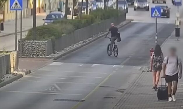 Az év bukása: kerékpárt és televíziót lopott a fiatal tolvaj, majd hatalmasat esett a belvárosban – mindezt a térfigyelő kamerák is rögzítették. VIDEÓVAL!