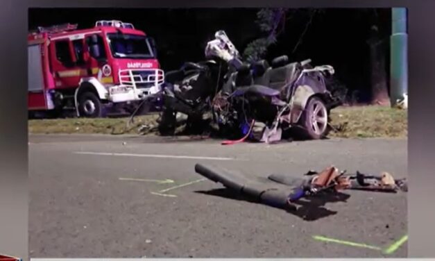 Borzalmas baleset Dunaújvárosnál: ikrekkel várandós nő és a férje haltak meg a tragédiában – fotók a helyszínről