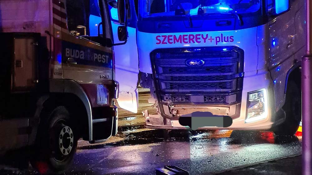 Kiderült, miért alakult ki kilométeres dugó a Szentendrei úton: több autó és egy kamion ütközött – helyszíni fotók