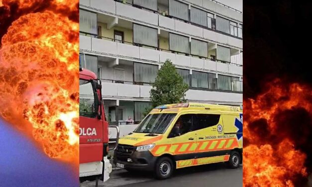 Óriási robbanás rázta meg Tapolcát, falak szakadtak ki az ikonikus társasházban – Fotó, Videó