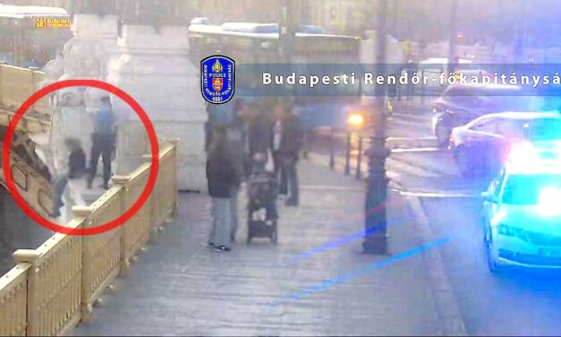 Dráma a budapesti Duna-hídon: rendőrök mentették meg a 21 éves lány életét – videó a cikkben