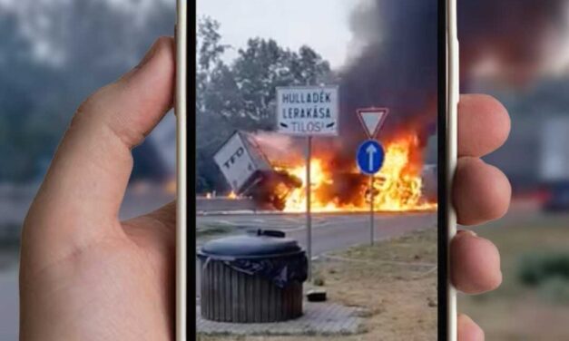 Tragédia az M3-ason: felébresztették a kómából azt a 13 éves kisfiút, akinek apja halálra égett a kigyulladt kamionba